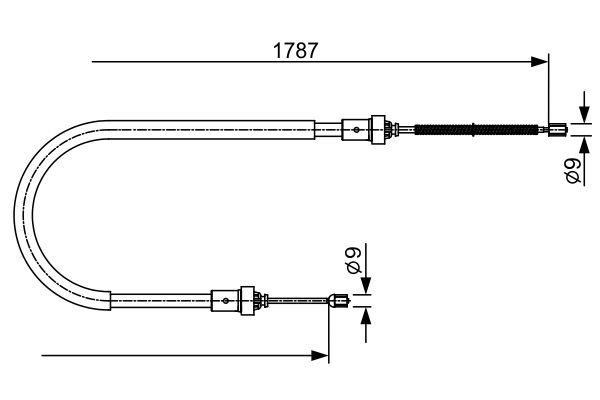 Трос ручного тормоза Duster 4*2