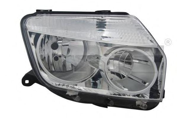 Фара Duster 2WD хром левая