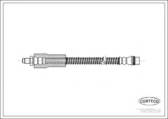 Шланг тормозной передний Simbol LB03