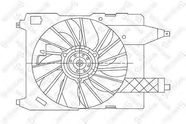 Вентилятор радиатора Megane2