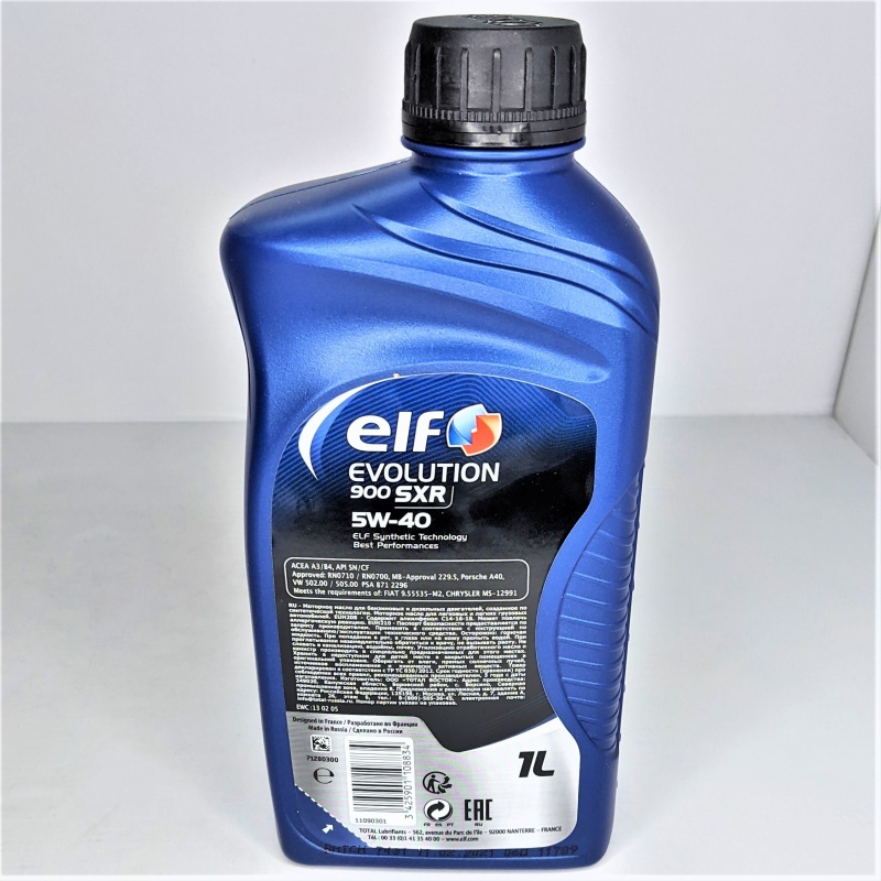 ELF EVOLUTION 900 SXR 5W-40 1L Моторное масло