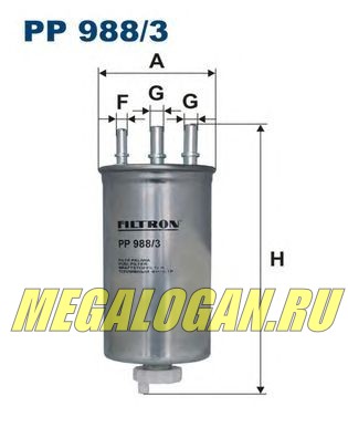 Фильтр топливный дизель 1,5dCi Duster -15