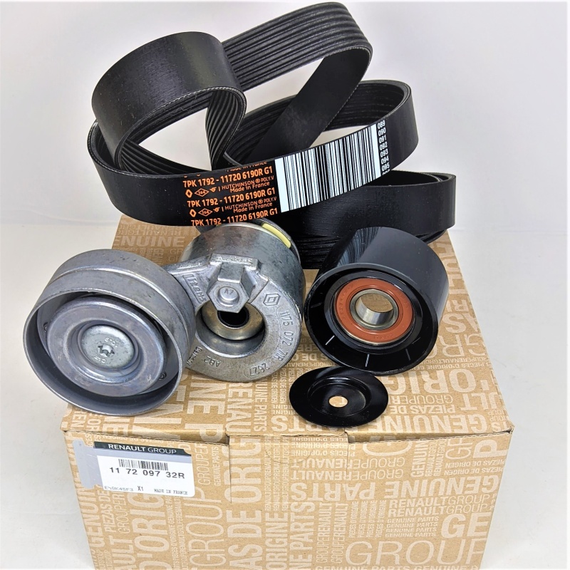 Ремень генератора 7pk1792 Duster 2.0 16V с кондиционером комплект с роликами