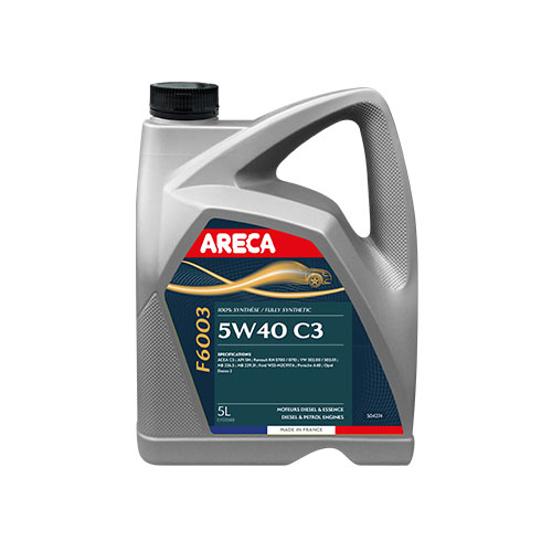 ARECA F6003 5W40 1L Renault RN0700/0710 C3 SN