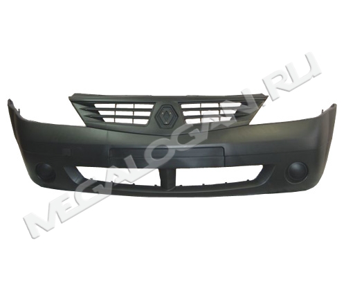 Бампер передний Logan до 2010 г. без ПТФ
