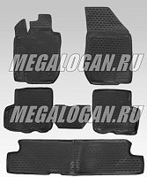 Коврики салона Ларгус резиновые 7 МЕСТ S Super