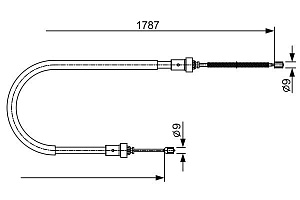 Трос ручного тормоза Duster 4*2