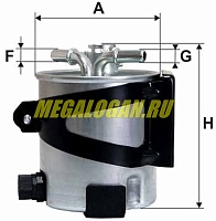 Фильтр топливный K9K 1.5 (под датчик воды )
