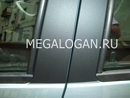 Наклейка стойки двери передней правой (Черная)