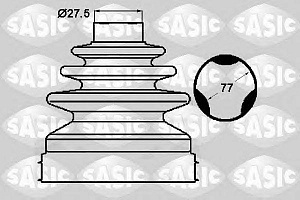 Пыльник ШРУСа  внутреннего MASTER (D1=27,5  D2=77)