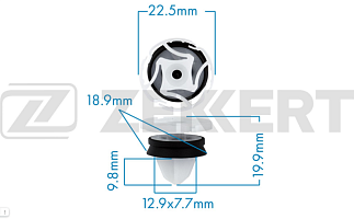 Клипса ZEKKERT BE1667 PeugeotCitroen,Renault