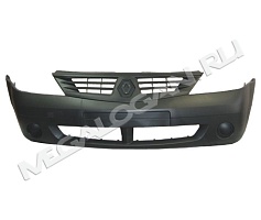 Бампер передний Logan до 2010 г. без ПТФ